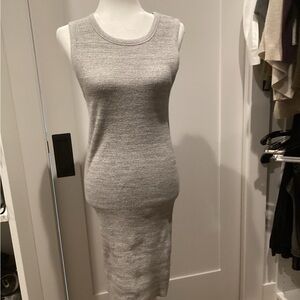 James Perse Gray Sleeveless Knit Dress